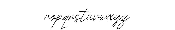 Beatrice Signature Regular Font LOWERCASE