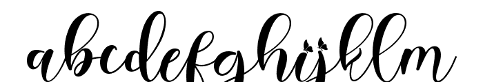 Beautiful Agatha Font LOWERCASE