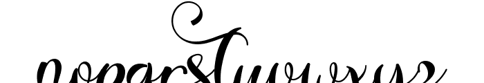 Beautiful Agatha Font LOWERCASE