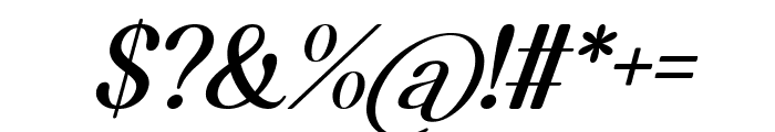 Beautiful Chaliness Italic Font OTHER CHARS