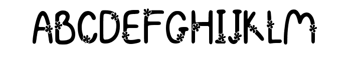 Beautiful Flower Regular Font UPPERCASE