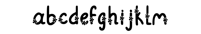 Beautiful Flower Regular Font LOWERCASE