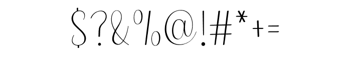 Beautiful Fonts Font OTHER CHARS