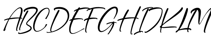 Beautiful Gelista Italic Font UPPERCASE
