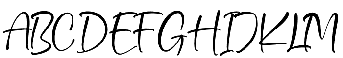 Beautiful Gelista Font UPPERCASE