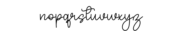 Beautiful Homemade Font LOWERCASE