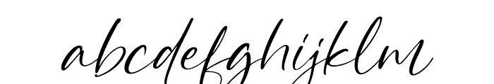 Beautiful Kaligan Italic Font LOWERCASE