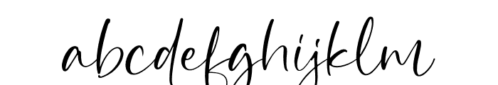 Beautiful Kaligan Font LOWERCASE