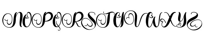 Beautiful Mother Monogram Font UPPERCASE