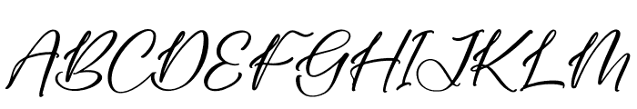 Beautiful Natural Italic Font UPPERCASE