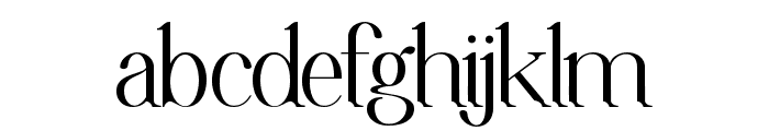 Beautiful-Regular Font LOWERCASE