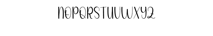 Beautiful Samantha Font UPPERCASE