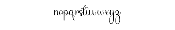Beautiful Samantha Font LOWERCASE