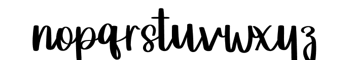 Beautiful Signature Font LOWERCASE