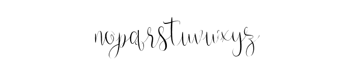 Beautiful Smooth Font LOWERCASE