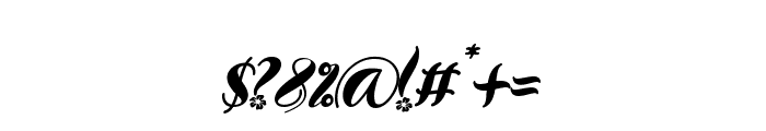 Beautiful Spring Italic Font OTHER CHARS