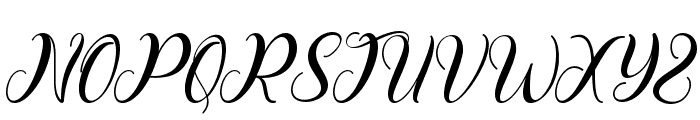 Beautiful Spring Italic Font UPPERCASE
