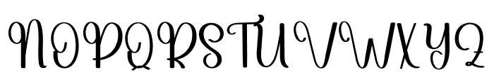 Beautiful Things Font UPPERCASE