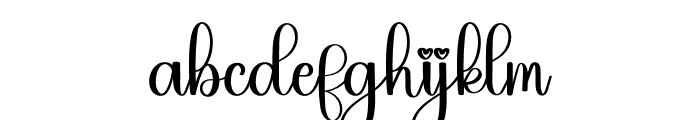 Beautiful Things Font LOWERCASE