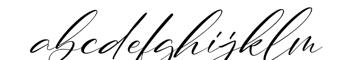 Beautiful Victoria Italic Font LOWERCASE