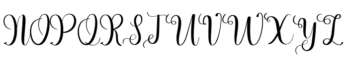 Beautiful Wedding Font UPPERCASE