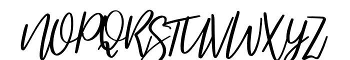BeautifulBloom-Regular Font UPPERCASE
