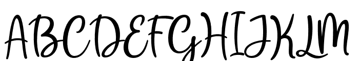 BeautifulDream-Regular Font UPPERCASE