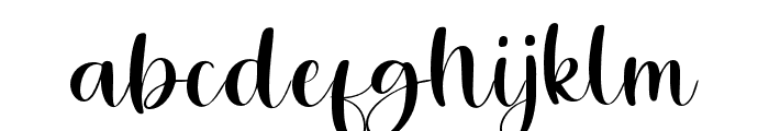 BeautifulGift-Regular Font LOWERCASE