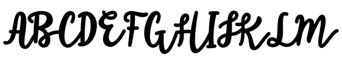 BeautifulLife Font UPPERCASE