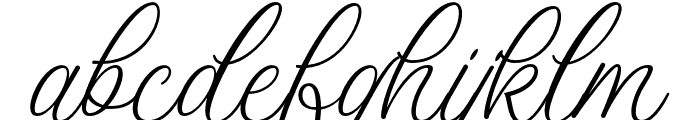 BeautifulMarry-Regular Font LOWERCASE