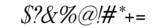 BeautifulNostalgia-Italic Font OTHER CHARS