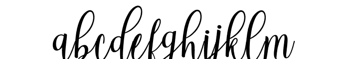 BeautifulScript-Light Font LOWERCASE