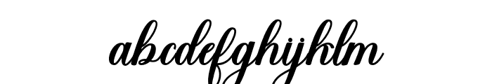 BeautifulScript Font LOWERCASE