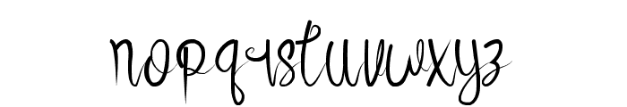BeautifulSunset-Regular Font LOWERCASE