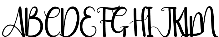 Beautifull Butterfly Font UPPERCASE