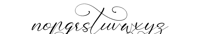 Beautifuly Delight Font LOWERCASE