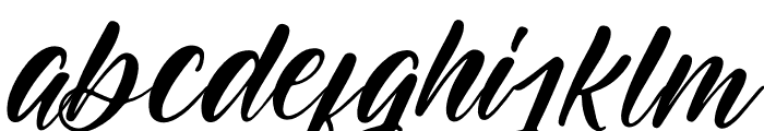 Beauttya Italic Font LOWERCASE