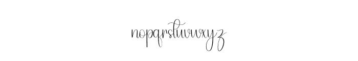 Beauty Angelina Font LOWERCASE