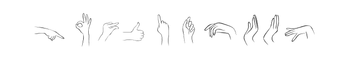 Beauty-Hands Font OTHER CHARS