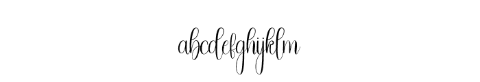 Beauty Handwriten Font LOWERCASE