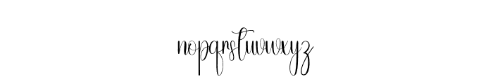 Beauty Handwriten Font LOWERCASE