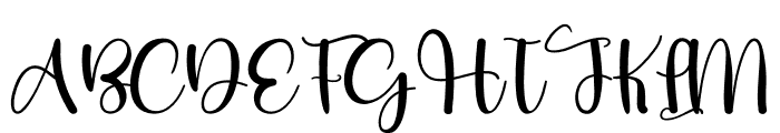 Beauty Handwritting Font UPPERCASE