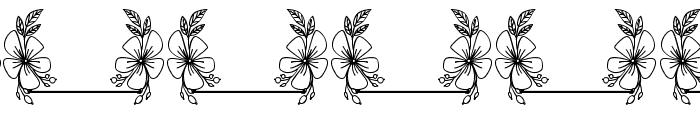 Beauty Magnolia Line Monogram Font OTHER CHARS