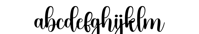 Beauty Night Font LOWERCASE