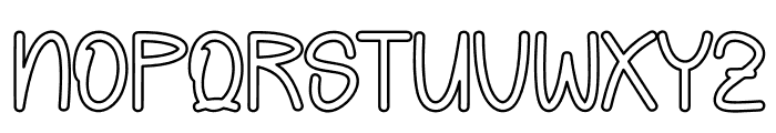 Beauty Outline Font UPPERCASE