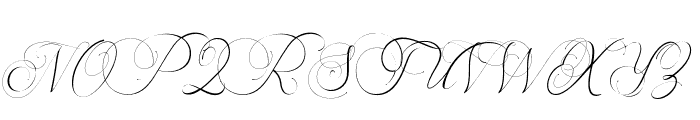 BeautyAngelique Font UPPERCASE