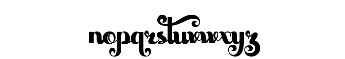 BeautyEvershine-Regular Font LOWERCASE