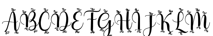BeautyNightButterfly Font UPPERCASE