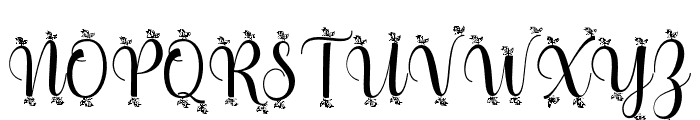 BeautyNightButterfly Font UPPERCASE