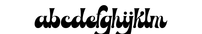 BeautyRetro-Regular Font LOWERCASE